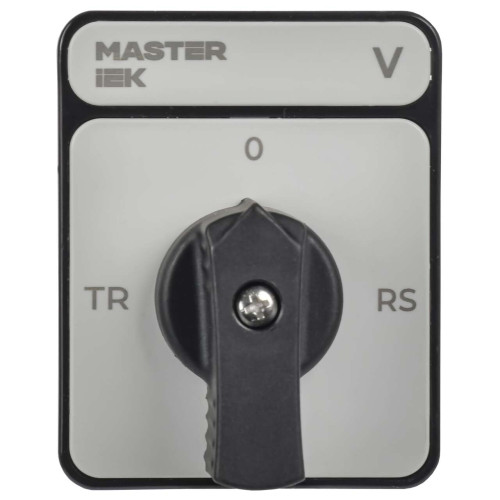 Переключатель кулачковый стандартная черная рукоятка 10А схема 67 MASTER IEK