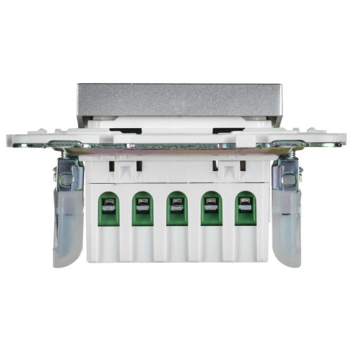 SKANDY Кнопка звонка с индикацией для отелей 10А SK-V17S серебряный IEK