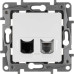 ETIKA Розетка двойная RJ11+RJ45 кат.5E UTP белый ETIKA Розетка двойная RJ11+RJ45 кат.5E UTP белый
