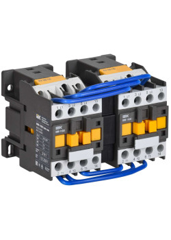 Контактор КМИ-11830 реверс 18А 400В/АС3 2NO IEK