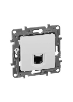 ETIKA Розетка компьютерная RJ45 категория 5Е UTP белый