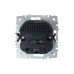 BRITE Розетка 1-местная с заземлением с защитными шторками 16А с USB A+A 5В 3,1А РЮш10-2-БрМ маренго IEK BRITE Розетка 1-местная с заземлением с защитными шторками 16А с USB A+A 5В 3,1А РЮш10-2-БрМ маренго IEK