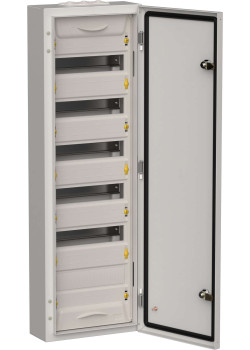 TITAN 5 Корпус металлический ЩРн-72 (1х72) 960х310х140мм IP54 серый (одна дверь) IEK