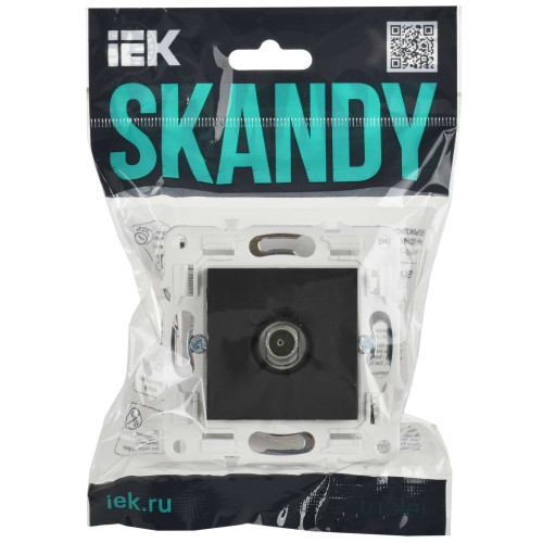 SKANDY Розетка TV оконечная SK-A12G графит IEK