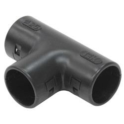 ELASTA Тройник открывающийся TI25G черный IEK