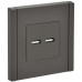 FORTE&PIANO Розетка USB A+A 3,1А FP349 серый IEK FORTE&PIANO Розетка USB A+A 3,1А FP349 серый IEK