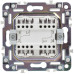SKANDY Выключатель 2-клавишный проходной 10А SK-V05Bl черный IEK