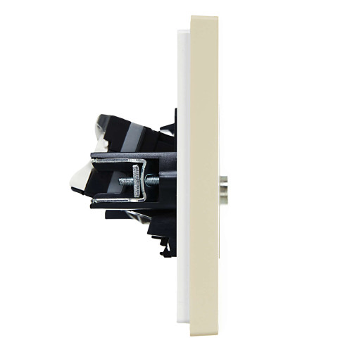 FORTE&PIANO Розетка двойная TV+RJ45 кат.5E FP436 ваниль IEK