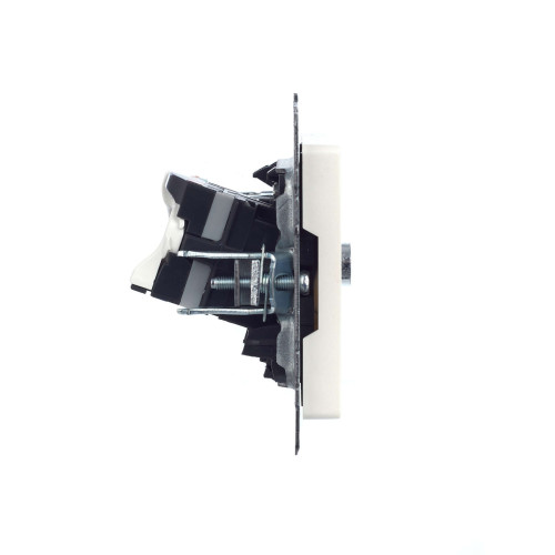 BRITE Розетка двойная TV+RJ45 кат.5E РТВ/РК12-БрЖ жемчуг IEK