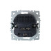 BRITE Розетка 1-местная с заземлением с защитными шторками 16А с USB A+A 5В 2,1А РЮш10-1-БрЧ черный IEK BRITE Розетка 1-местная с заземлением с защитными шторками 16А с USB A+A 5В 2,1А РЮш10-1-БрЧ черный IEK