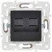 SKANDY Розетка компьютерная двойная RJ45 кат.5E SK-K03Bl черный IEK SKANDY Розетка компьютерная двойная RJ45 кат.5E SK-K03Bl черный IEK