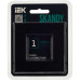 SKANDY Рамка 1-местная SK-F21Bl стекло черный IEK