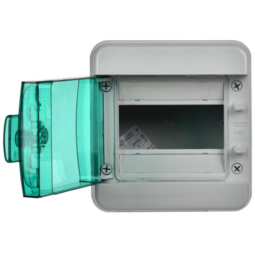 TEKFOR Корпус пластиковый КМПн-6 IP65 зеленая прозрачная дверь IEK