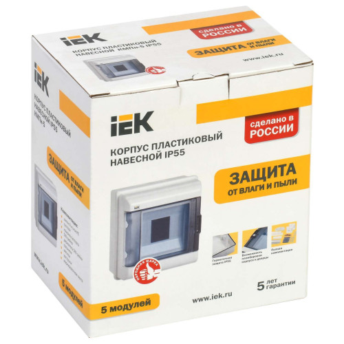 KREPTA 5 Корпус пластиковый КМПн-5 IP55 IEK
