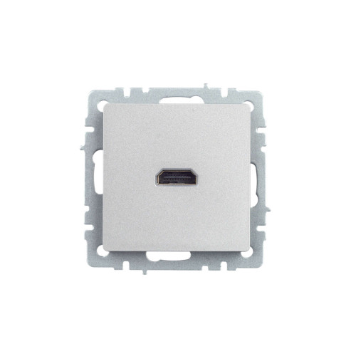 BRITE Розетка HDMI РHDMI-0-БрА алюминий IEK