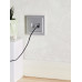 BRITE Розетка двойная RJ11+RJ45 кат.5E РК/Т12-БрА алюминий IEK