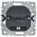 BRITE Розетка 1-местная с заземлением с защитными шторками 16А с USB A+C 18Вт РЮш11-1-БрАБ арктический белый IEK