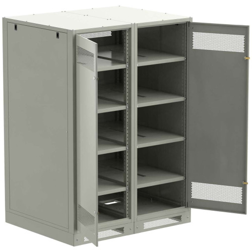 ITK LINEA B Шкаф (пустой) 1700х1200х950мм двустворчатая металлическая дверь серый