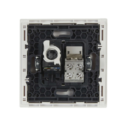 FORTE&PIANO Розетка двойная RJ11+RJ45 кат.5E FP235 белый IEK