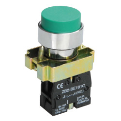 Кнопка управления LAY5-BL31 без подсветки зеленая 1NO IEK