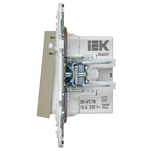 SKANDY Кнопка звонка с индикацией для отелей 10А SK-V17B бежевый IEK