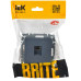 BRITE Розетка компьютерная RJ45 кат.6 РК11-БрМ маренго IEK BRITE Розетка компьютерная RJ45 кат.6 РК11-БрМ маренго IEK