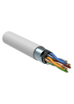 Кабель витая пара F/UTP кат.5E 24AWG 4 пары LSZH INDOOR 1м белый GENERICA