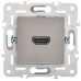 SKANDY Розетка HDMI SK-H01N металл никель IEK