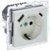 BRITE Розетка 1-местная с заземлением с защитными шторками 16А с USB A+C 18Вт РЮш11-1-БрЖ жемчуг IEK BRITE Розетка 1-местная с заземлением с защитными шторками 16А с USB A+C 18Вт РЮш11-1-БрЖ жемчуг IEK