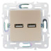 SKANDY Розетка USB A+A 3,1А SK-R15Sa песочный IEK