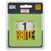 BRITE Рамка 1-местная РУ-1-2-Бр стекло эко грин RE IEK BRITE Рамка 1-местная РУ-1-2-Бр стекло эко грин RE IEK